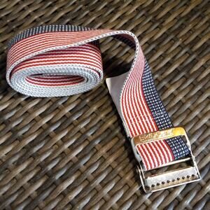 SKIL-CARE Cotton Gait Belt American Flag Stars & Stripes 60"X2" Physical Therapy